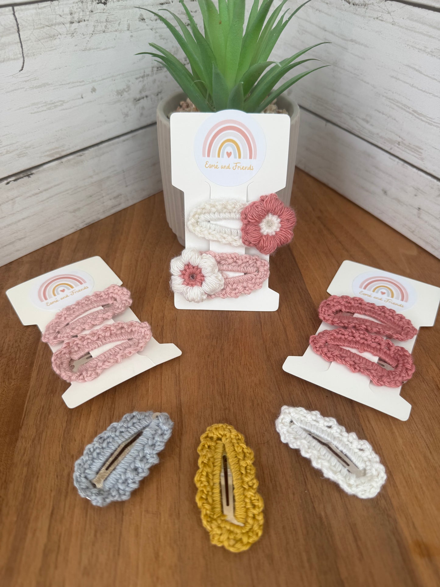 Crochet Hairclips