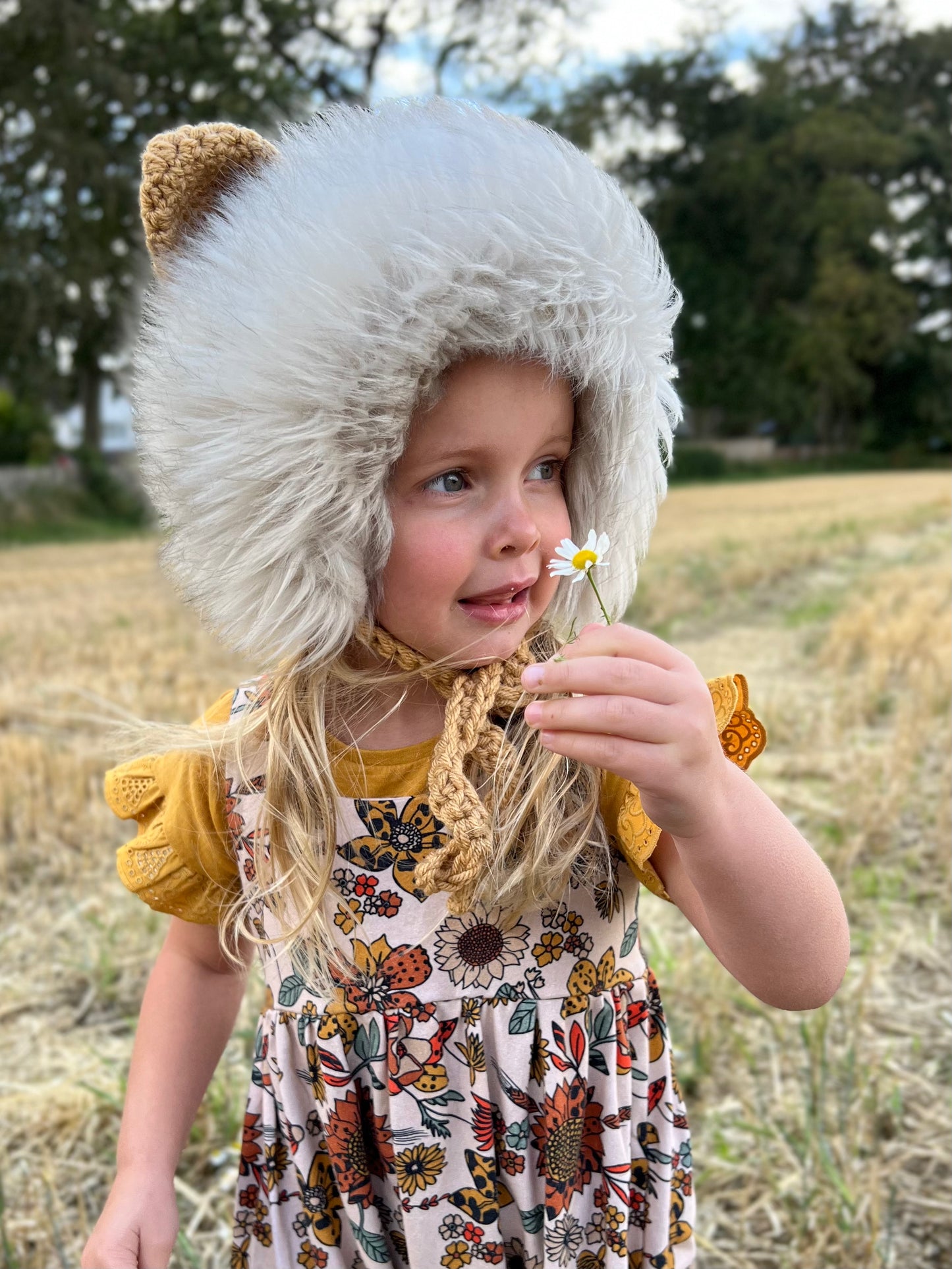 "Aedan" Lion Bonnet (long & short mane)