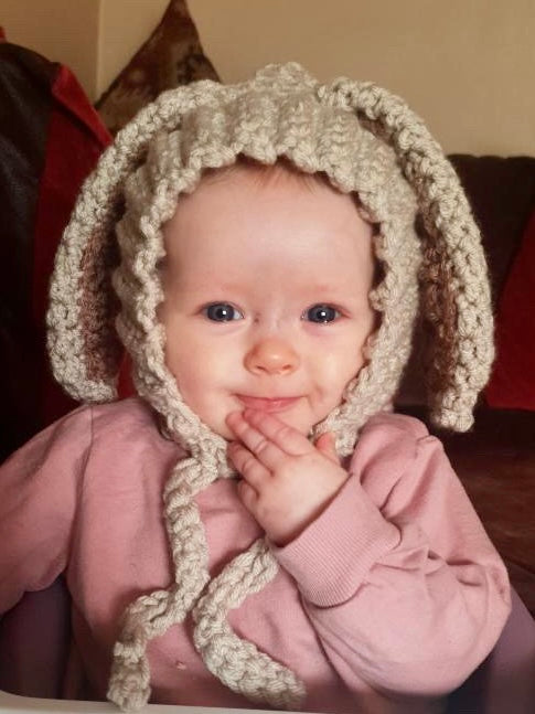 "Hallie" Bunny Bonnet