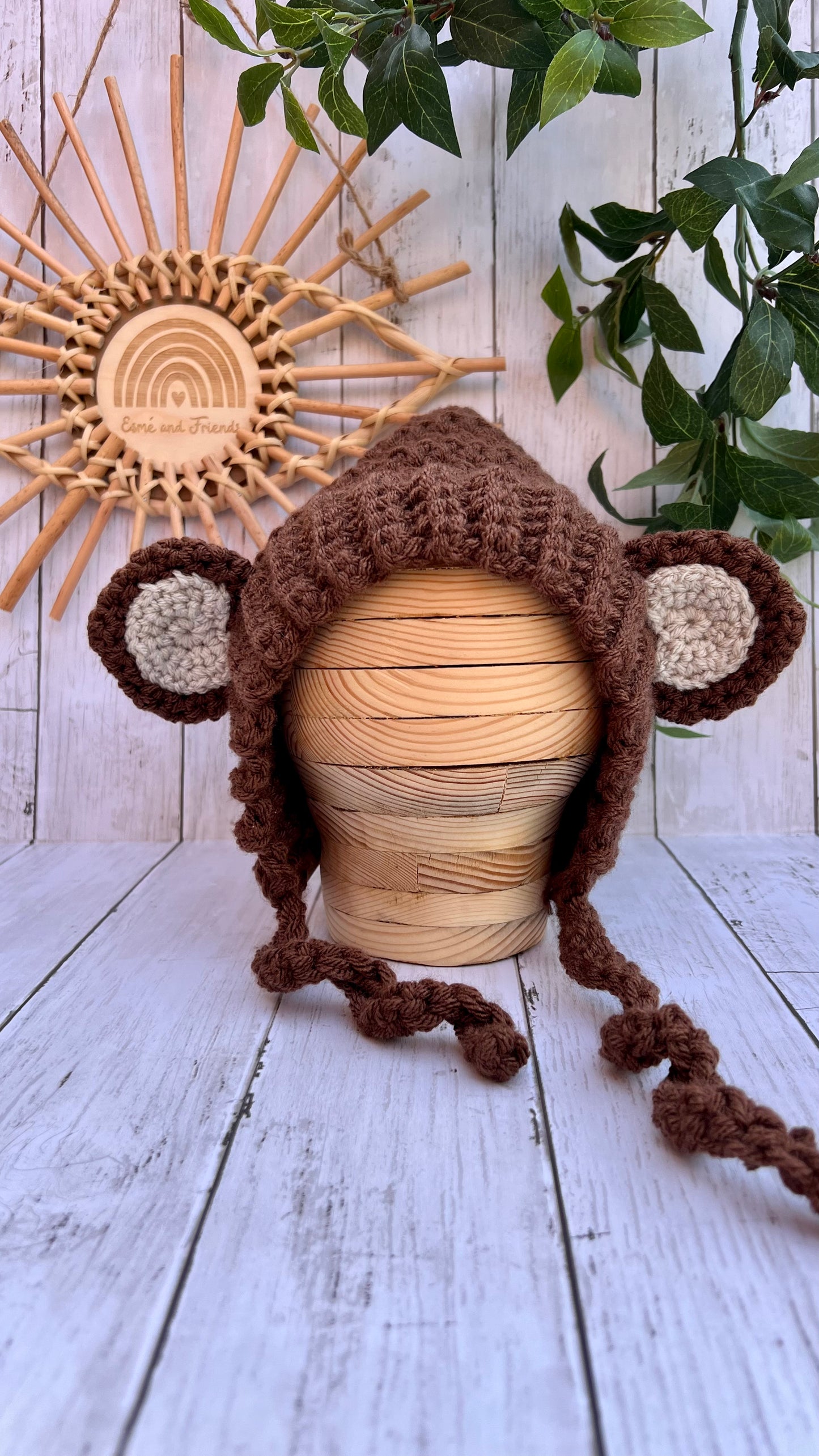 "Theodore" Monkey bonnet