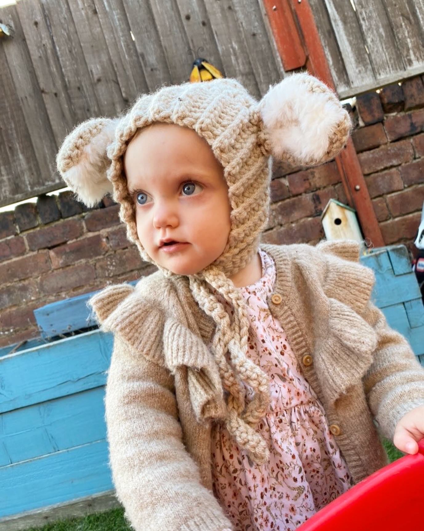 "Imogen" Lamb bonnet